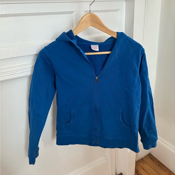 Hanna Andersson Vibrant Blue Kids Hoodie - Picture 4 of 4